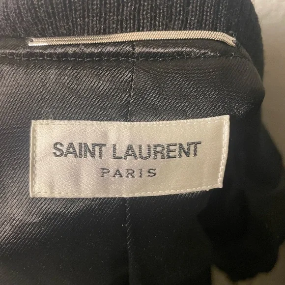Yves Saint Laurent zip-up varsity bomber jacket - Picture 15 of 16